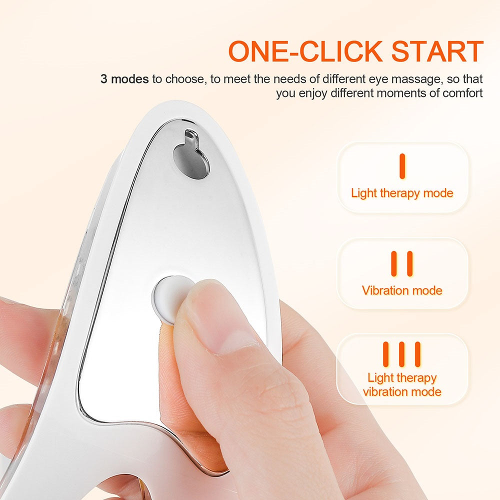 LED Anti-Aging Eye Massager – Photon Therapy Eye Care Device for Dark Circles & Puffiness