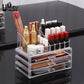 Clear Acrylic Makeup Drawer Organizer – Stackable Modular Cosmetic & Jewelry Storage Box with Velvet Lining