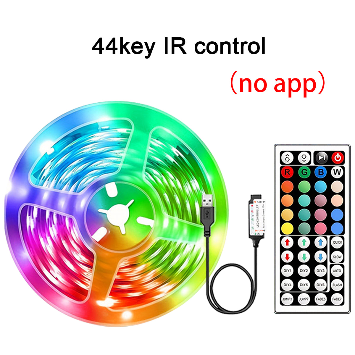 RGB LED Strip Lights with App Control – Flexible Color Changing Room Lights