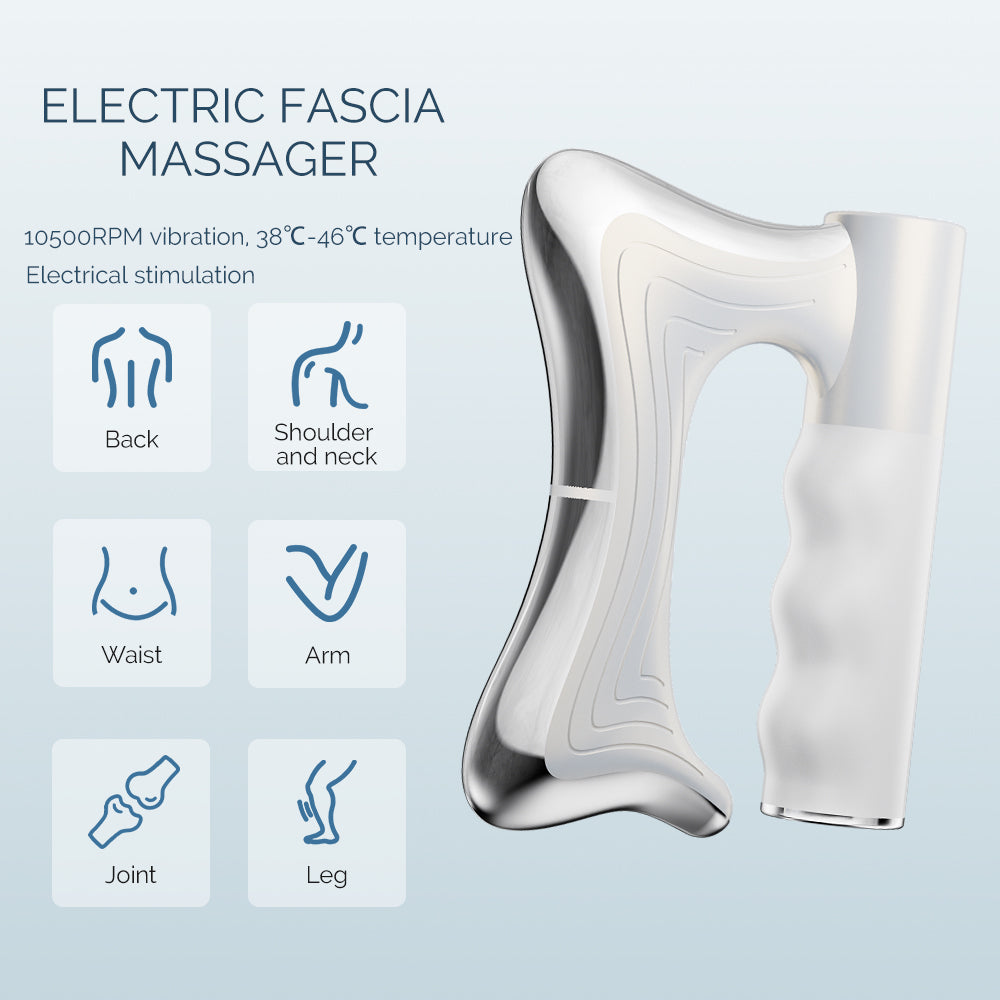 Electric Fascia Massager – Vibration Muscle Scraper for Deep Tissue & Body Relaxation