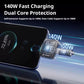 140W Smart Fast Charging Cable with Auto Power-Off & Full Battery Protection